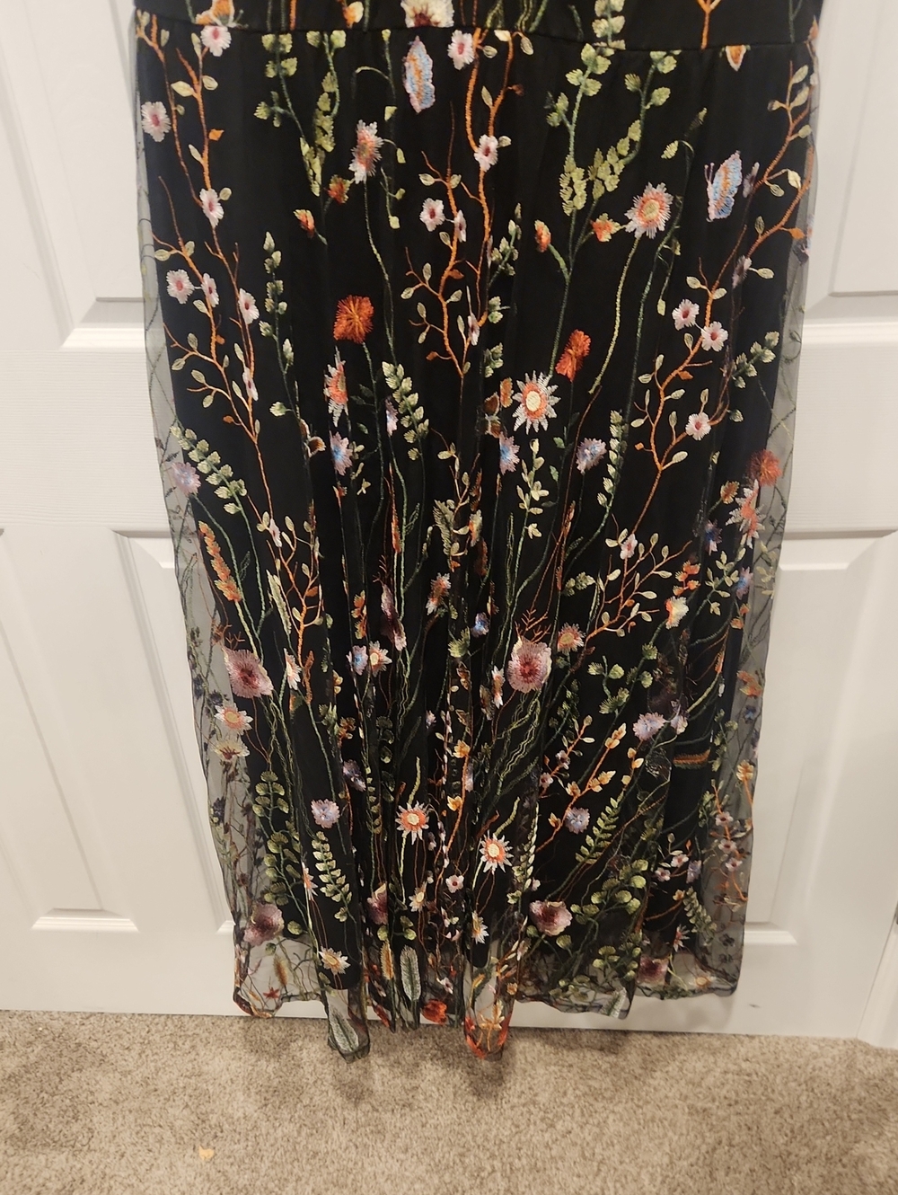 Torrid Maxi Mesh Embroidered Dress - Picture 5 of 9